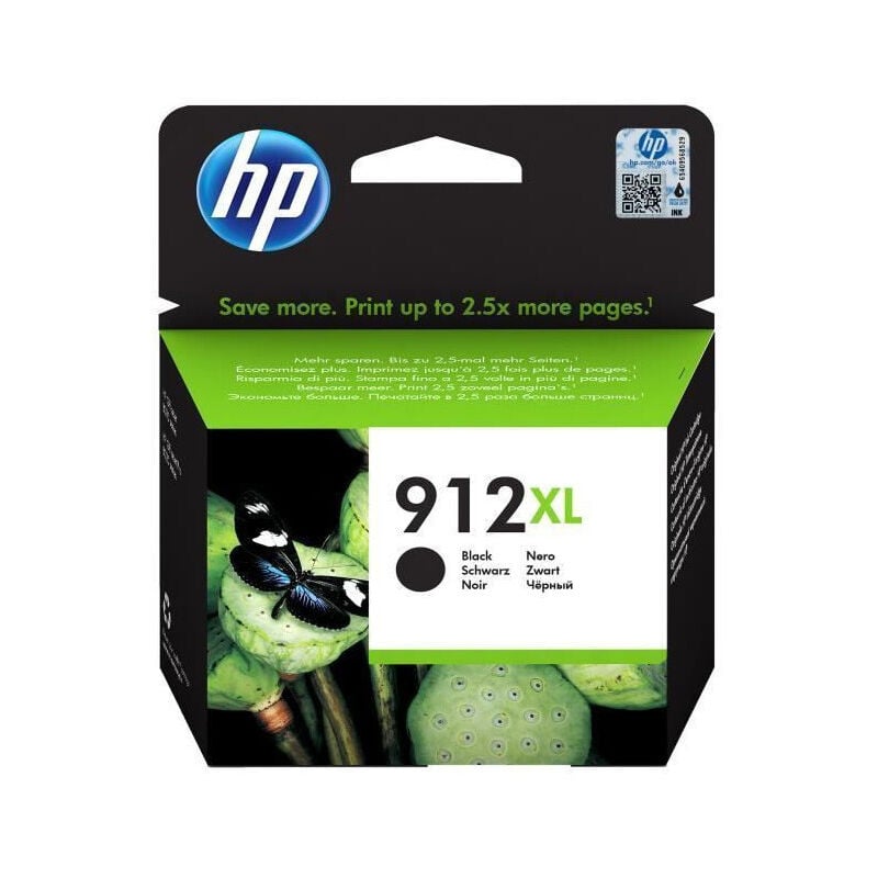 Hp 912XL 3YL84AE Cart. dencre Noir authentique, grande capacite - hp OfficeJet Pro 8022/ 8023/ 8024/ 8025