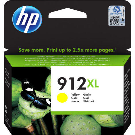 HP 912XL High Yield Yellow Original Ink Cartridge Cartuccia d'Inchiostro 1 pz Resa Elevata XL