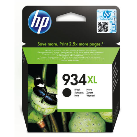 HP 934XL High Yield Black Original Ink Cartridge cartouche d'encre 1 pièce(s) Rendement élevé (XL) Noir