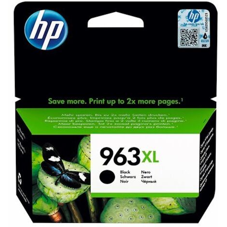 HP 963XL High Yield Black Original Ink Cartridge cartouche d'encre 1 pièce(s) Rendement élevé (XL) Noir