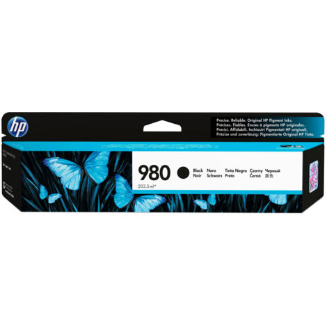HP 980 Black Original Ink Cartridge cartouche d'encre 1 pièce(s) Rendement standard Noir