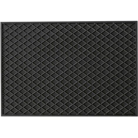 HP Autozubehör 16537 Fußmatte (universell)  Gummi (Natur) (L x B x H) 530 x 370 x 10 mm Schwarz