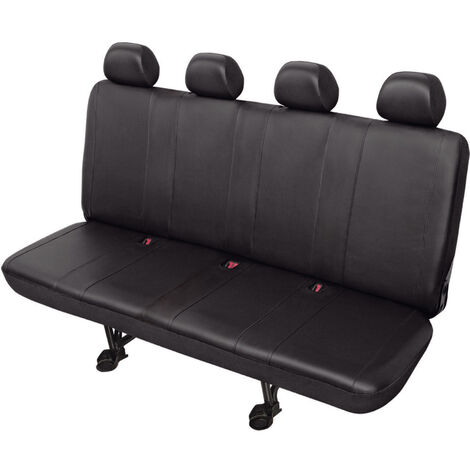HP Autozubehör 22816 Transporter Sitzbezug 5teilig Kunstleder Schwarz Rücksitzbank (4er)