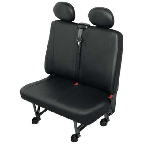HP Autozubehör 22817 Protège-siège double Cuir synthétique noir double siège C302852