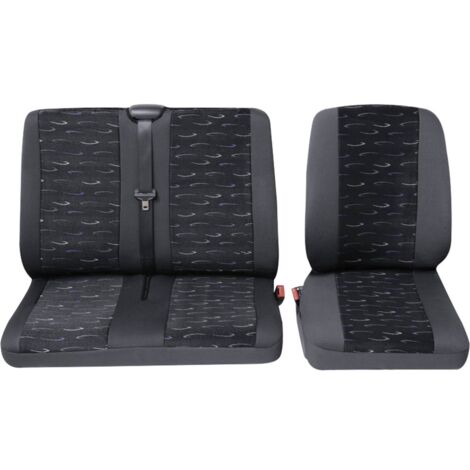 HP Autozubehör 22905 Schonbezug Transporter Profi2 1E+1D Coprisedile Poliestere Blu Sedile di guida, Sedile del passegg