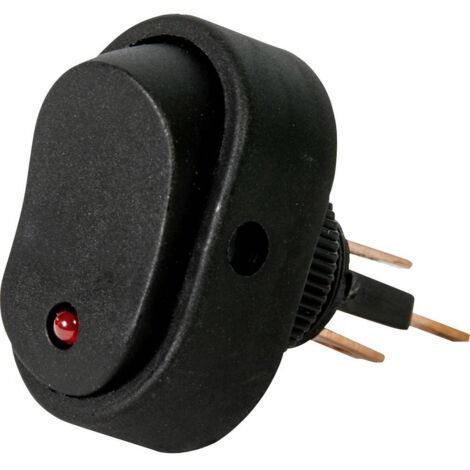 HP Autozubehör 28474 Interruttore a bilanciere per auto 12 V 16 A 1 x Off / On Permanente 1 pz.