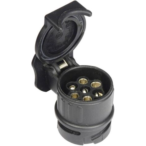 HP Autozubehör 28547 Adaptateur pour remorque [prise mâle 7 pôles - prise mâle 13 pôles] plastique