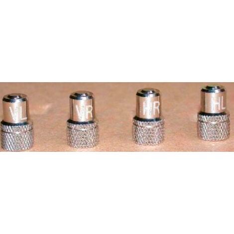 HP AUTOZUBEHÖR BOUCHON DE VALVE JEU DE 4 CHROME 18313