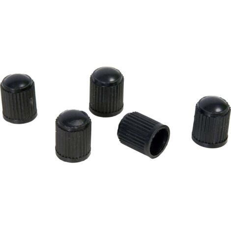 HP Autozubehör Bouchon de valve jeu de 5 noir W613591