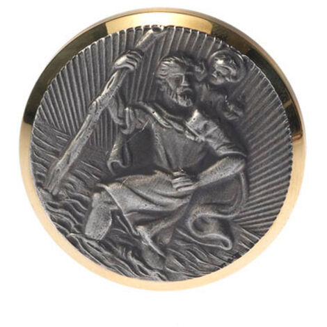 HP Autozubehör  Christophorus-Plakette (Ø) 43 mm  Gold, Silber