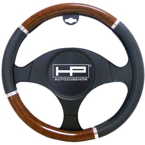 HP Autozubehör Coprivolante (Ø x A) 39 cm x 4 cm Poliuretano PU a 3 colori, Nero, Legno, Alluminio 37 - 39 cm