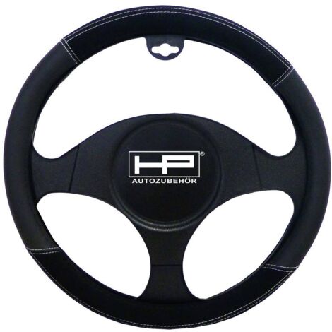 HP Autozubehör Couvre-volant (Ø x H) 39 cm x 4 cm Velours, Cuir synthétique noir 37 - 39 cm