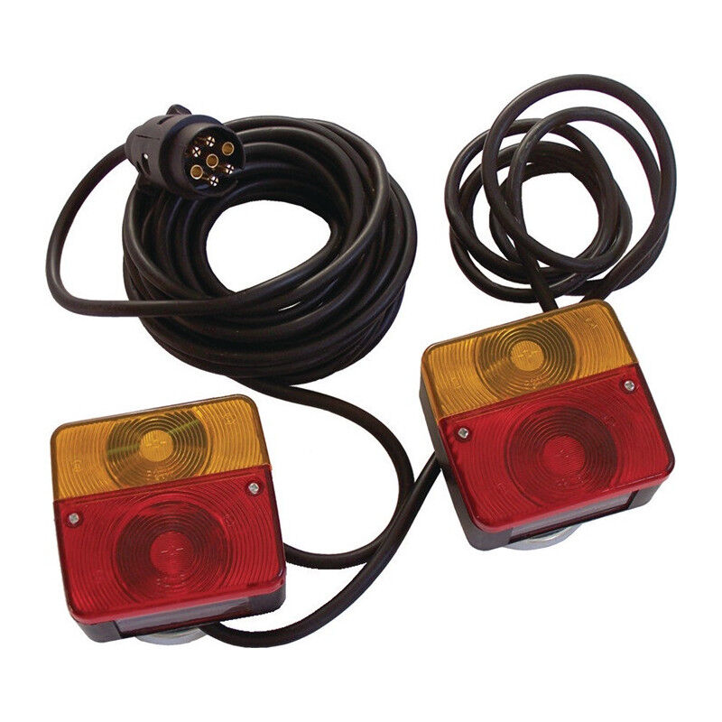Kit d'éclairage magn.Ku.1,62kg noir 7 broches HP CAR ACCESSORIES
