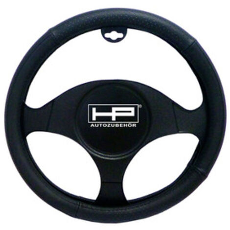 HP Autozubehör  Lenkradbezug (Ø x H) 40.5 cm x 3.5 cm Echtleder Schwarz 37 - 39 cm