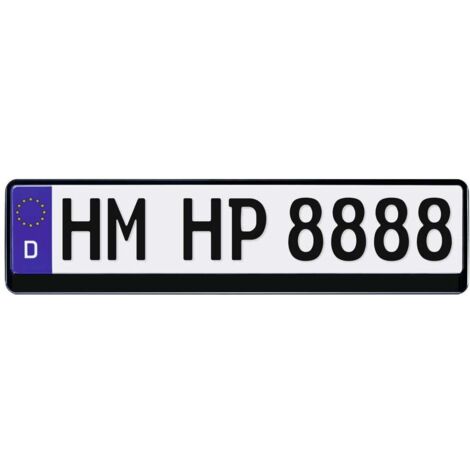 HP Autozubehör Plastica Portatarga auto Nero (L x A) 520 mm x 114 mm