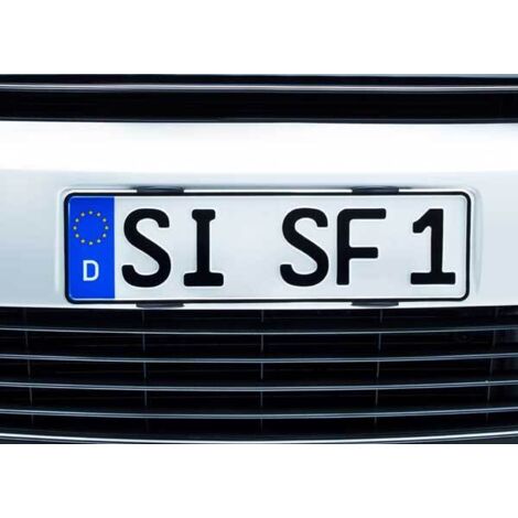 HP Autozubehör Simple-Fix Kunststoff Kennzeichenhalter Schwarz