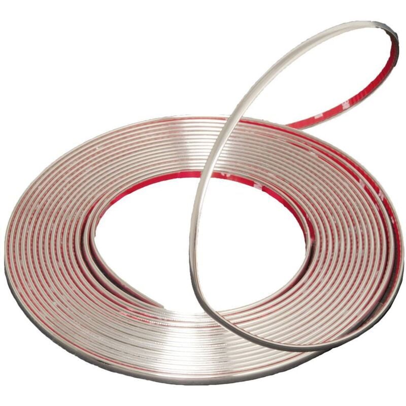 Hp Autozubehör - 18821 Baguettes pour voiture chrome (l x l) 8 m x 21 mm