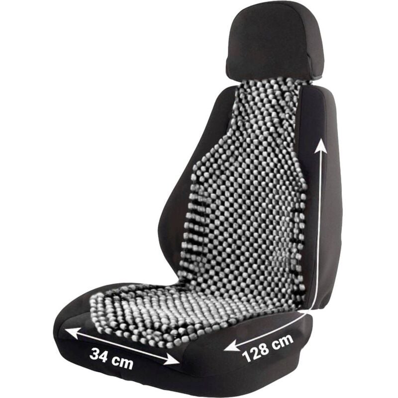 Housse de siège refroidissante HP Autozubehör Holzkugel fonction massage 19116 anthracite