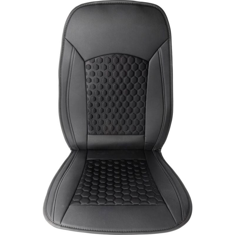 Hp Autozubehör - 19163 Sitzauflage Premium Sur-siège Cuir synthétique noir siège conducteur, siège passager