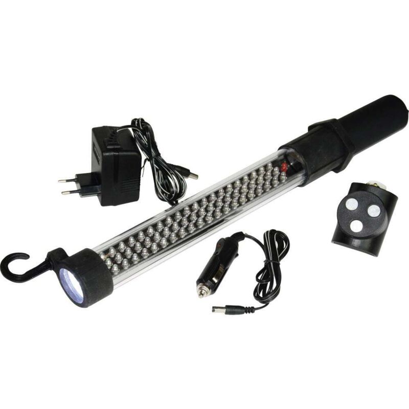 Hp Autozubehör - 28368 60+17LED Akku Arbeitsleuchte led Lmape torche à led à batterie, sur bloc d'alimentation, avec fich