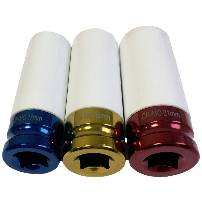 HP Autozubehör HP Alufelgen Schoneinsätze 17-19-21mm 13213 Douille plastique 17 - 21 mm 1/2 (12.5 mm)