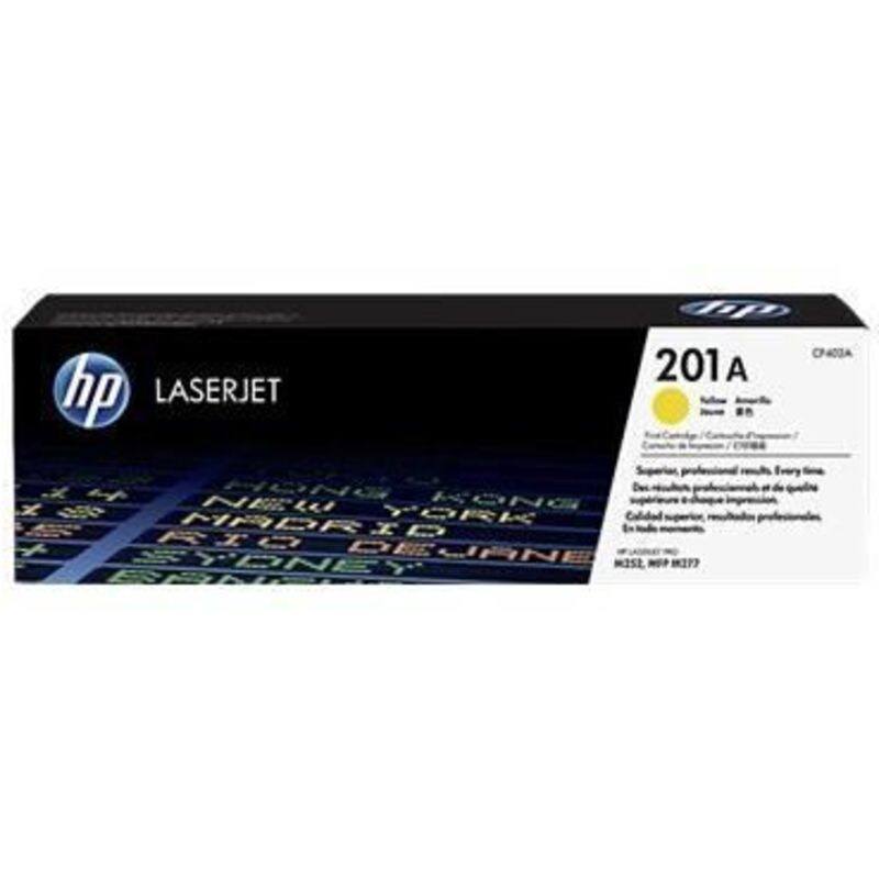 Hp 201A toner LaserJet jaune authentique (CF402A) pour hp Color LaserJet Pro M252/M274/M277