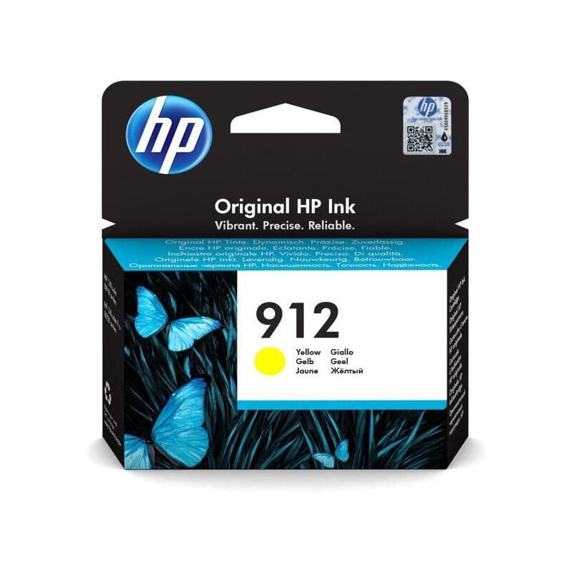 Hp 912 Cartouche dencre jaune authentique 3YL79AE pour hp OfficeJet 8010 series/ OfficeJet Pro 8020 series