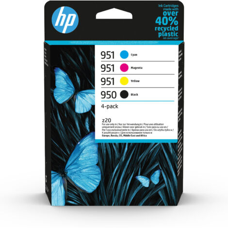 Hp Cartuccia D'inchiostro 950/951 Confezione da 4 pezzi Colore Nero / Ciano / Magenta / Giallo