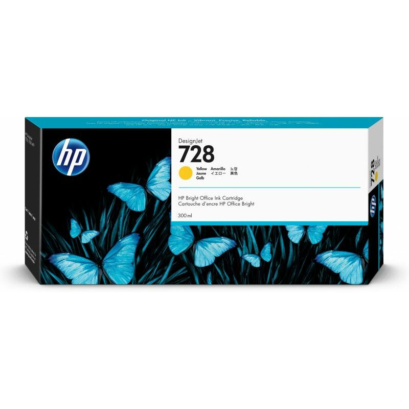 

Hpinc - HP Cartucho de tinta DesignJet 728 amarillo de 300 ml