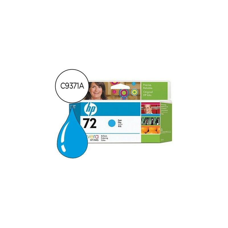 Hewlett Packard - Ink-jet hp 72 cian designjet t610/1100 -130ml-