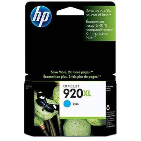 HP Cartucho de tinta original 920XL de alta capacidad cian