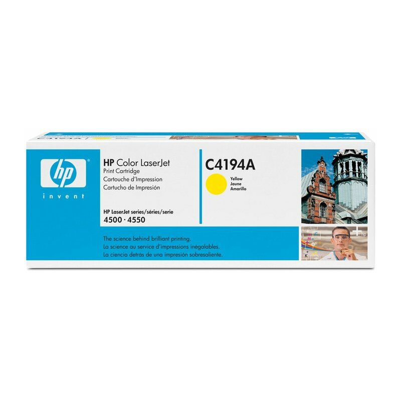 Image of Hp Color LaserJet C4194A Yellow Original Toner Cartridge cartuccia toner 1 pz Originale Giallo