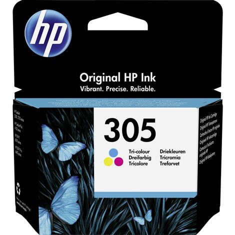 HP Encre 305 dorigine cyan, magenta, jaune 3YM60AE