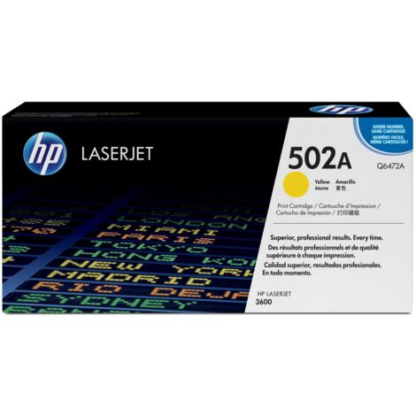 Hp Giallo Print Cartuccia Clj 3600/3800 Q6472A (003R99753)