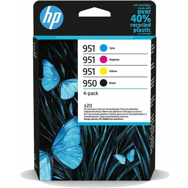 Hewlett Packard - hp hp 950/951 Cyan Magenta Yellow Black Standard Capacity Ink Cartridge Combo 4