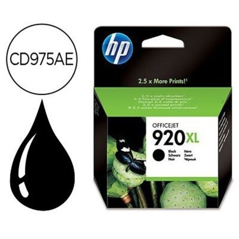 HP Inc. HP 920XL Schwarz Tintenpatrone (CD975AE)