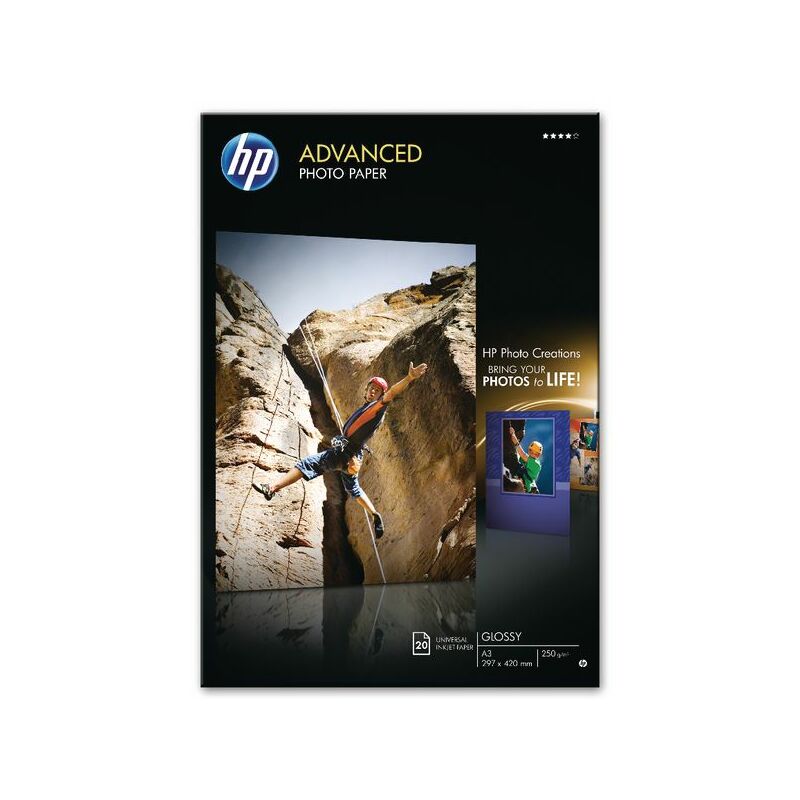 Hewlett-packard - hp Pht Ppr Glssy 250Gsm A3 20 Sheets - HPQ8697A