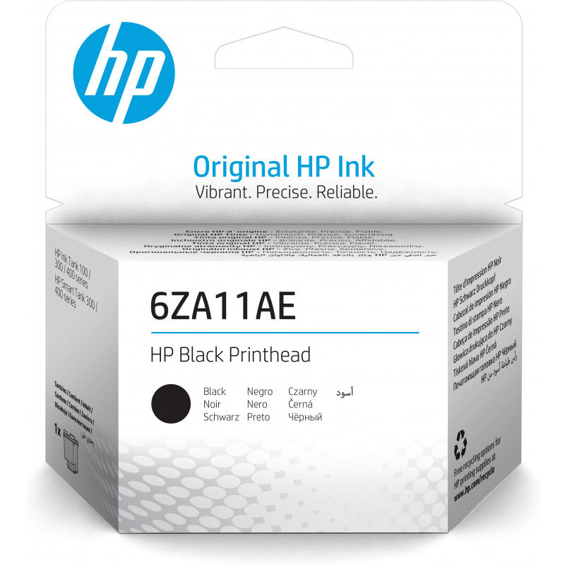 Hewlett Packard - hp 6ZA11AE Tête d'impression noire (6ZA11AE) pour imprimante hp Smart Tank Plus 455/457 Wireless aio, xl (6ZA11AE)