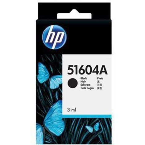 HP Tintenpatrone HP Originalzubehör 51604A ca. 500 Seiten schwarz 3ml