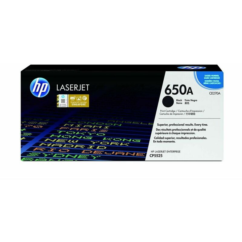 

HP - Tóner 650A Negro