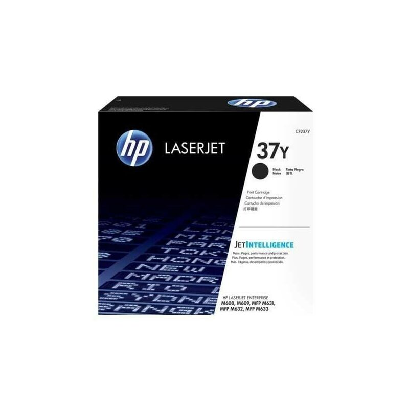 

Hp toner negro laserjet con jetintelligence m608ndnx - n 37y xxl capacidad superior