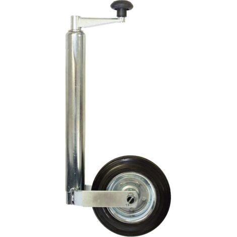 Hpauto Ruota di supporto nera 200 x 50 mm per rimorchio
