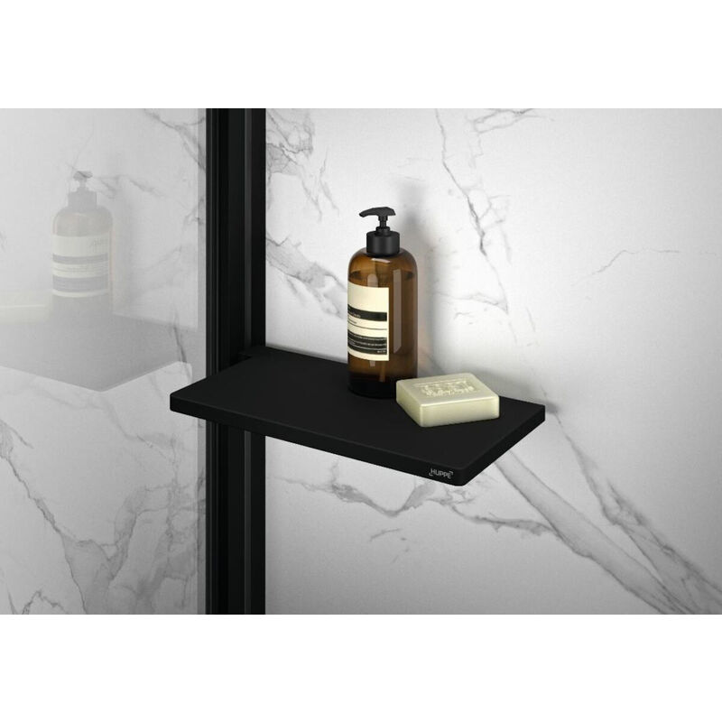 Select+ Shower shelf for mounting on the profile, wall-mounted, no drilling, Black (SL21011) - Hüppe