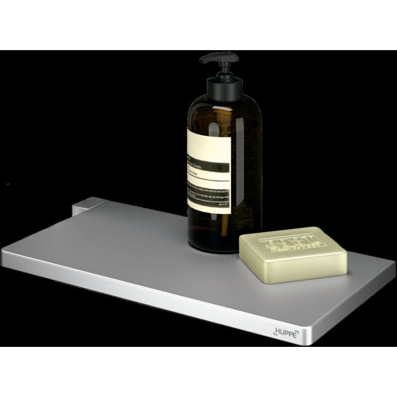 Select + Étagère tablette pour montage sur profilé mural, sans perçage, Argent mat (SL2101087) - Hüppe