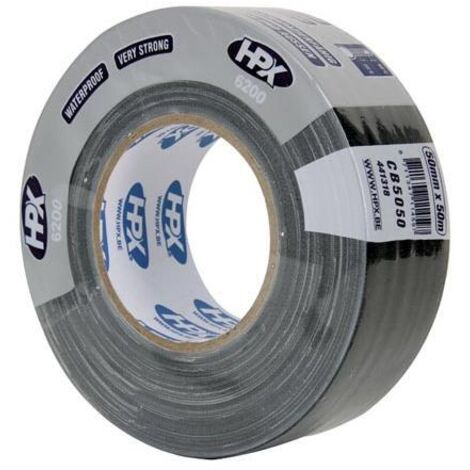 Hpx - Ruban Adhésif Vinyle Professionnel - 50mm X 50m - Noir