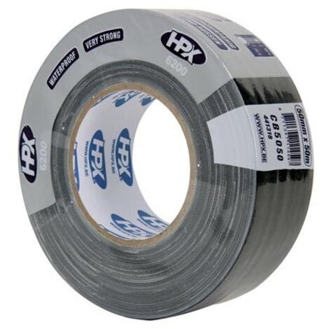 Hpx - ruban adhésif vinyle professionnel - 50mm x 50m - noir