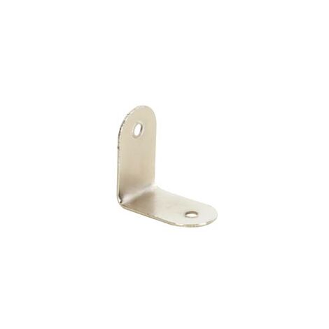 HQ-Power Arruarios de esquina, en forma de L, 19 x 32 mm x 90 °, para gabinete de altavoces, 10 piezas, metal blanco
