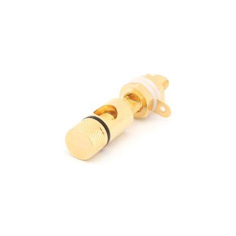 HQ Power Gold-plated loudspeaker terminal Negro, Oro