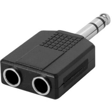 HQ-Power Jack connector - jack 6,35 mm mâle vers 2