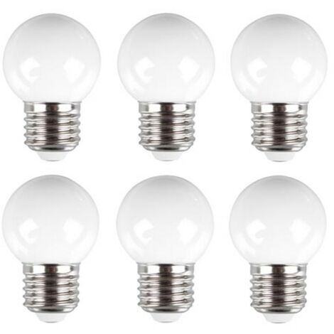 HQ-Power Lot de 10 ampoules LED E27, 0,6 W basse consommation, lumiere blanc chaud, eclairage LED decoratif pour eclairage d accent interieur maison bureau magasin et decoration